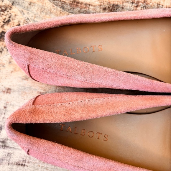 Talbots Pink Suede Loafers - Picture 2 of 5